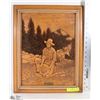 Image 1 : MOLDED WOOD STYLE FRAMED PROSPECTOR PICTURE.