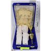 Image 1 : ESTATE 7 PC BRASS GOBLET & TRAY SET IN VELVET BOX