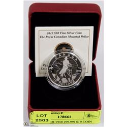 2013 FINE SILVER (99.99) $10 COIN "THE ROYAL