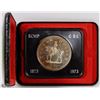 Image 1 : RCM 1973 RCMP SILVER DOLLAR (RED CASE)