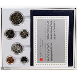 1987 CANADIAN 6 COIN SPECIMEN SET WITH COA