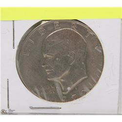 1972 US SILVER LIBERTY EAGLE FACE ONE DOLLAR COIN.