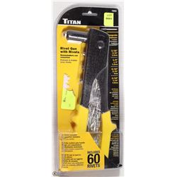 NEW TITAN RIVET GUN WITH RIVETS