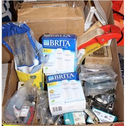 LARGE LOT OF HARDWARE, BULBS,  VALVES + MORE