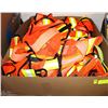 Image 1 : FLAT OF HI-VIZ MESH CONSTRUCTION VESTS
