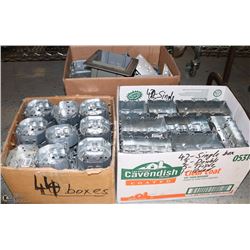 3 BOXES OF ELECTRICAL BOXES & RANGE DRYER