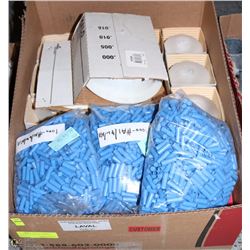 FLAT OF BULBS W/ 3 LARGE BAGS-CRIMP TERMINATIONS