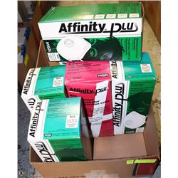 7 BOXES OF AFFINITY PLUS AIR RESPIRATORS N95