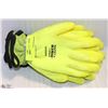 Image 1 : 3-PAIRS OF SAFETY KING HI-VIZ INSULATED RUBBER-DIP