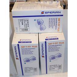 5 BOXES OF SPERIAN PARTICULATE RESPIRATORS N95