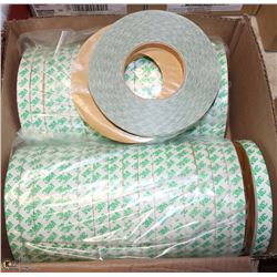 LOT OF 3M 3/4" ROLLS OF TWO-SIDED TAPE
