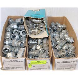 LOT OF VARIOUS LIQUID TIGHT FLEX CONNECTORS.