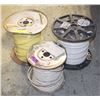 Image 1 : 3 ASSORTED PARTIAL SPOOLS OF HIGH VOLTAGE WIRE