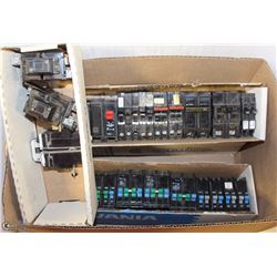 LOT OF VARIOUS BREAKERS INCL. SQUARE-D