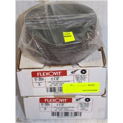 75 FLEX-O-VIT 5"x7/8" RESIN FIBRE DISCS-ON CHOICE-