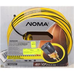 NEW NOMA 12 GUAGE 49' LOCKING EXTENSION CORD.