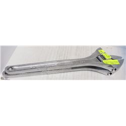 TWO WESTWARD 18" CRESCENT WRENCHES.