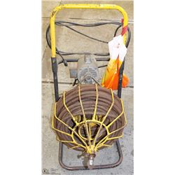 3/4" X10' SEWER SNAKE WITH ASSORTED ENDS