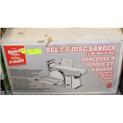 8) BENCH TOOLS 4X36" BELT & 8" DISC SANDER