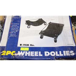 15) 2PC WHEEL DOLLY IN BOX. ON CHOICE