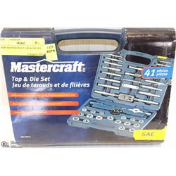NEW MASTERCRAFT TAP & DIE SET.