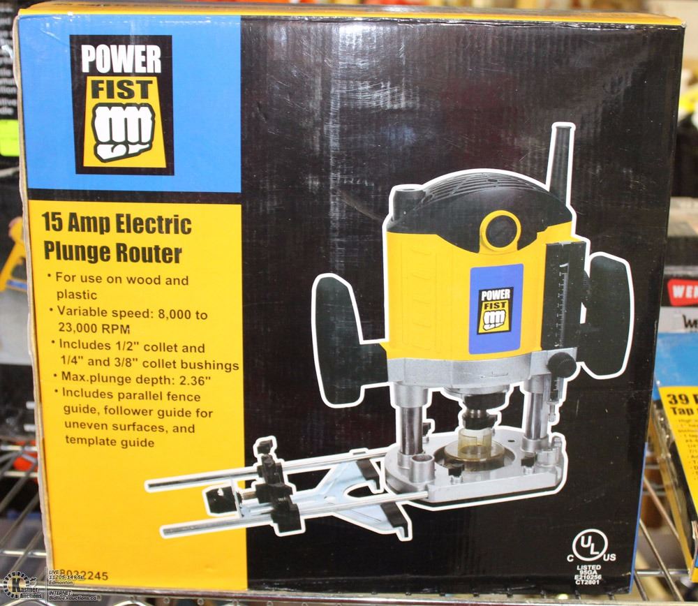 33) POWER FIST PLUNGE ROUTER