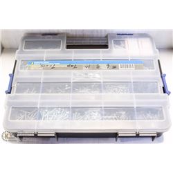 34) STACKABLE PARTS ORGANIZER W/ CONTENTS