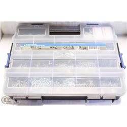 34) STACKABLE PARTS ORGANIZER W/ CONTENTS