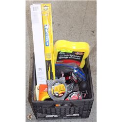 CAR CARE & MAINTENANCE LOT INCL FILTER WRENCH,