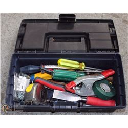 38) NAVY BLUE TOOL BOX WITH CONTENTS -ON CHOICE-