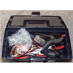 38) NAVY BLUE TOOL BOX WITH CONTENTS -ON CHOICE-