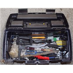 38) NAVY BLUE TOOL BOX WITH CONTENTS -ON CHOICE-