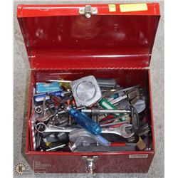 RED MASTERCRAFT TOOLBOX WITH CONTENTS
