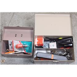 2 TOOLBOXES WITH CONTENTS-MISC. TOOLS
