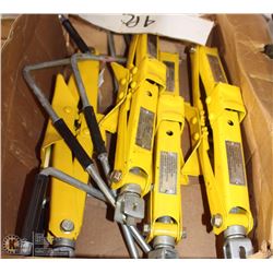 2-PAIRS OF JACK-STANDS W/ LEVER HANDLES