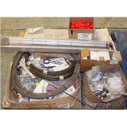 PALLET OF HD INDUSTRIAL GOODS INCL. STEEL CABLES +