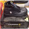 Image 1 : SIZE: 12 TERRA ALL-LEATHER BLACK WORKBOOT