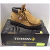 Image 1 : SIZE: 7 TERRA TAN LEATHER WORKBOOT W/ EXTRA