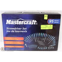 95PC MASTERCRAFT SCREWDRIVER SET NEW IN BOX