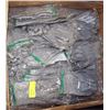 Image 1 : LARGE BOX OF PACKAGED NITRILE-COATED FABRIC GLOVES