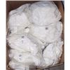Image 1 : LARGE BOX OF NEW-WHITE PRINTLESS KNIT GLOVES