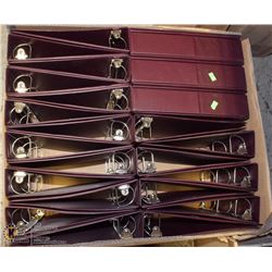 #26) BOX OF BINDERS