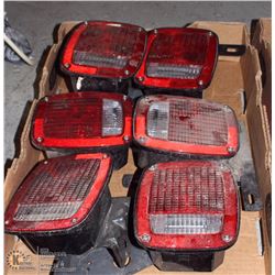 LOT OF 6 TRAILER MOUNTING LIGHTS - ON CHOICE-