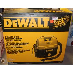 DEWALT 2GAL CORDLESS/CORDED WET/DRY VACUUM