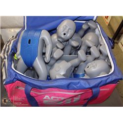 LARGE DUFFLEBAG OF CPR/MEDICAL TRAINING-DOLLS