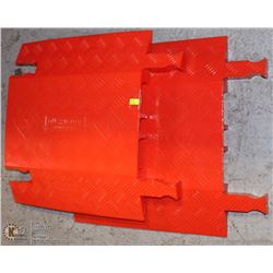 PAIR OF 3-CHANNEL GUARD-DOG CABLE PROTECTION MATS