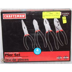CRAFTSMAN PLIER SET 4PC NEW IN BOX
