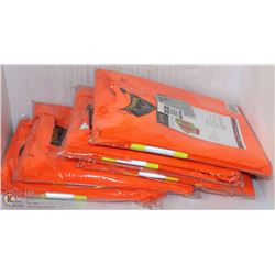 LOT OF FIVE 4XL PIONEER HI-VIZ BREATHABLE MESH
