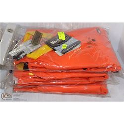 LOT OF 3 GANKA 10/4-JOB WATERPROOF HI-VIZ RAINSUIT