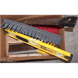 ESTATE TOOL LOT INCL SOCKET ORGANIZERS, STANLEY